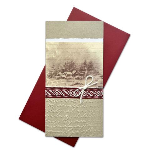 Handmade double folded card